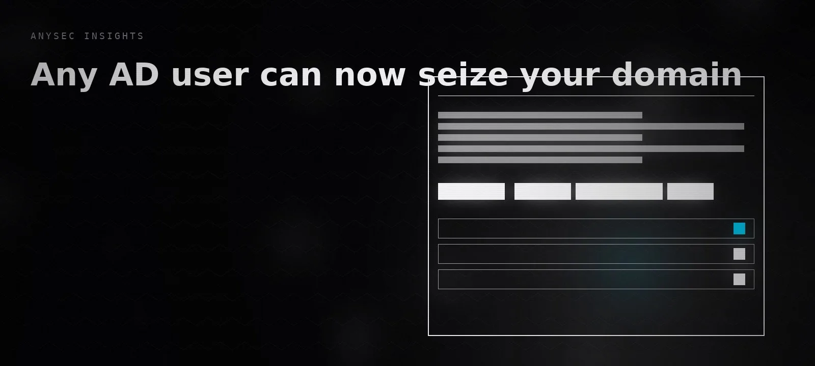 CVE-2026-54121: any AD user can seize your domain