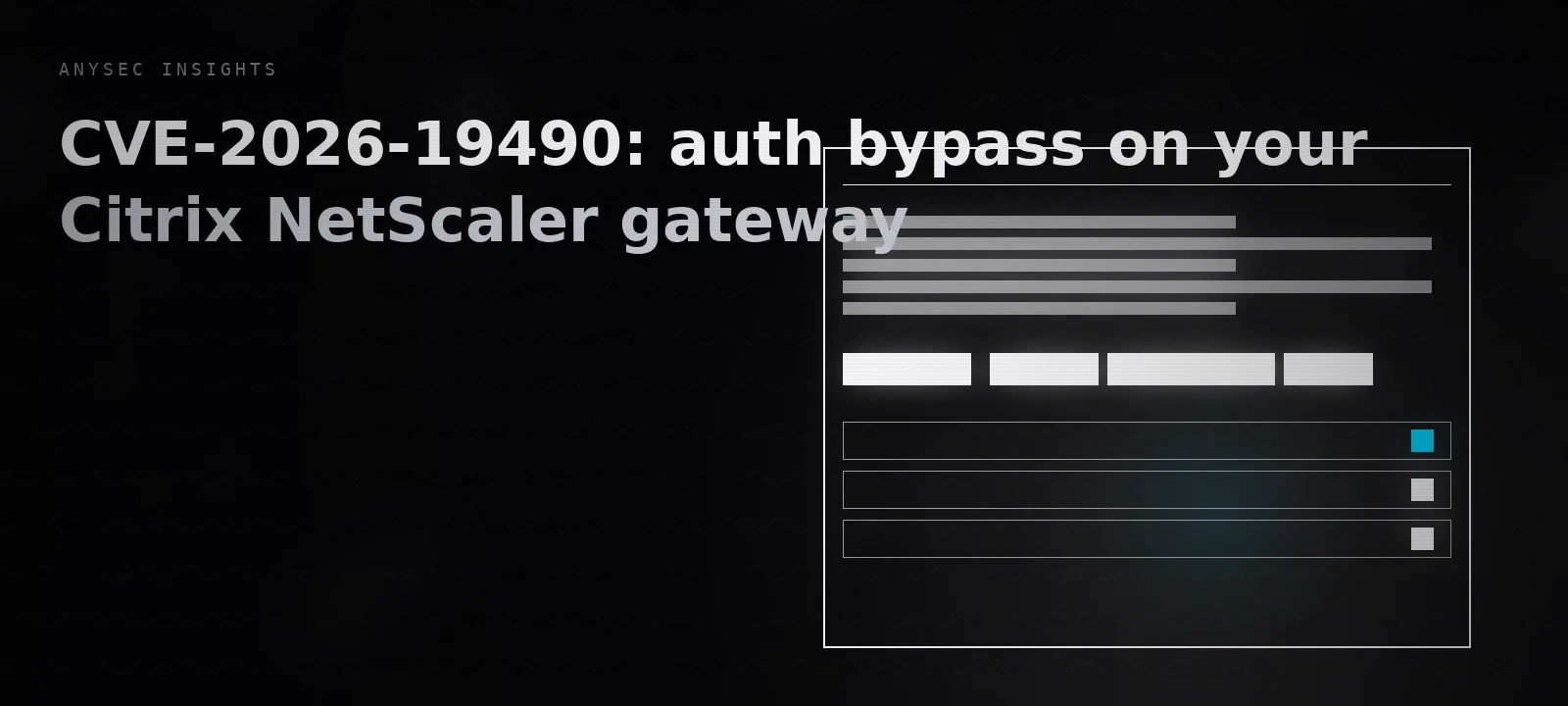 CVE-2026-19490: auth bypass on your Citrix NetScaler gateway