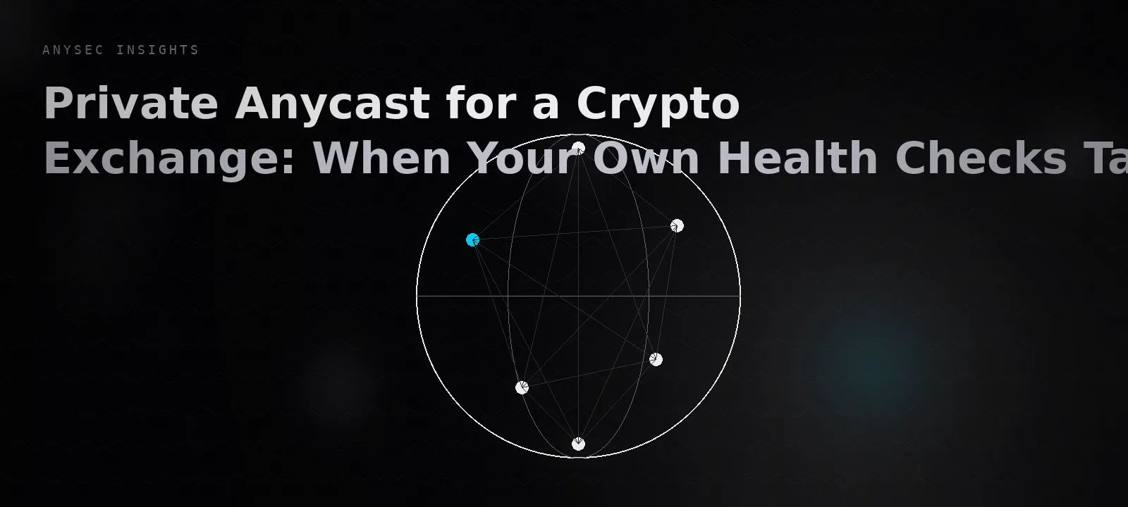 Private Anycast for a Crypto Exchange: When Your Own Health Checks Take You Fully Offline