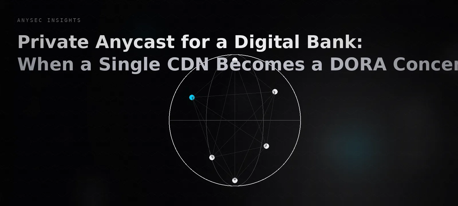Private Anycast for a Digital Bank: When a Single CDN Becomes a DORA Concentration Risk